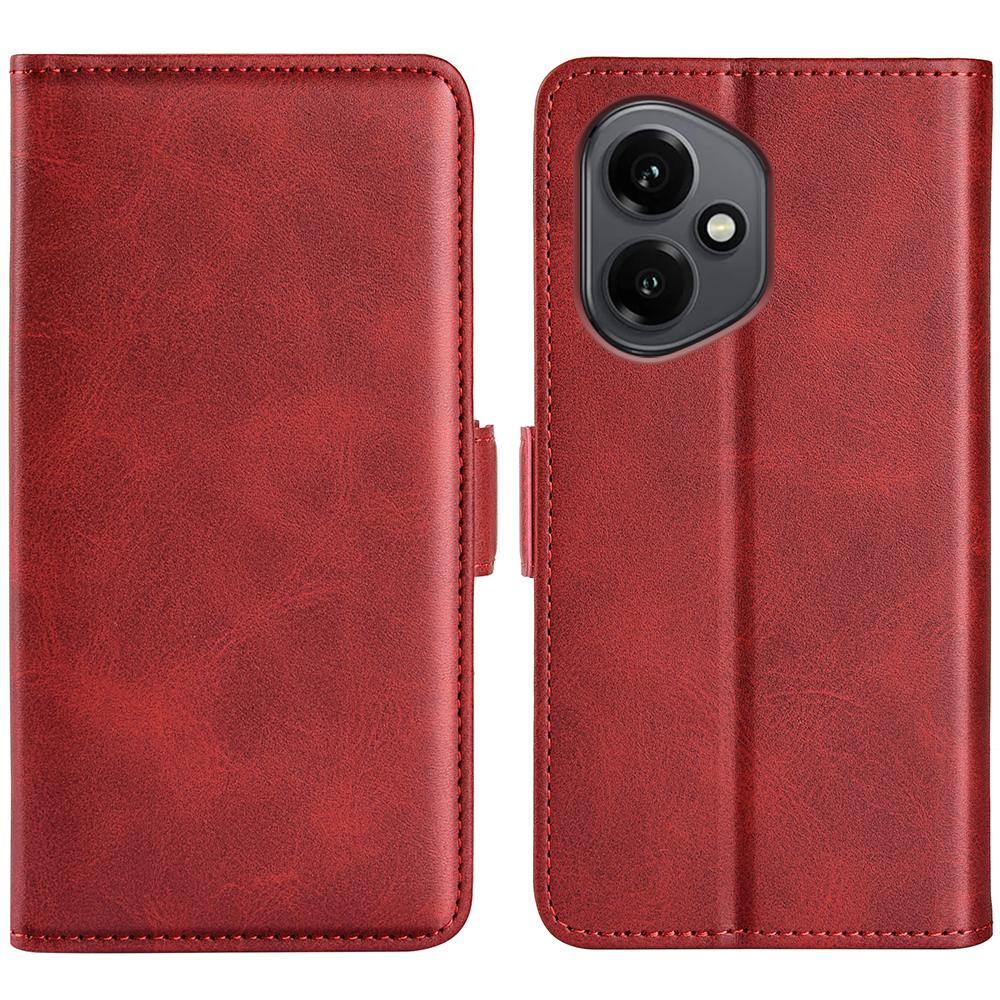 For Honor 400 5G (Global) Etui Kalveskinn Tekstur Lær Lommebok Telefondeksel