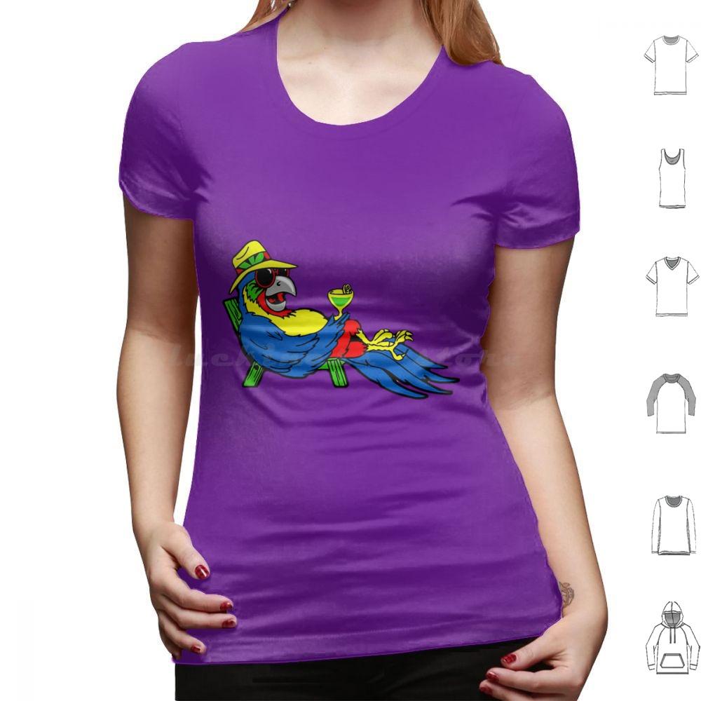 T-shirt Parrot Nyelonjor 6xl Coton Cool Jimmy Buffett Plage Parrothead Margaritaville Buffett Perroquet Surf Pirate