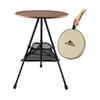 Folding Camping Table, Outdoor Table, Compact Mini Table, Folding, Veranda/Garden/Indoor/Outdoor Side Table, Adjustable Height, Fishing, Hiking, Solo