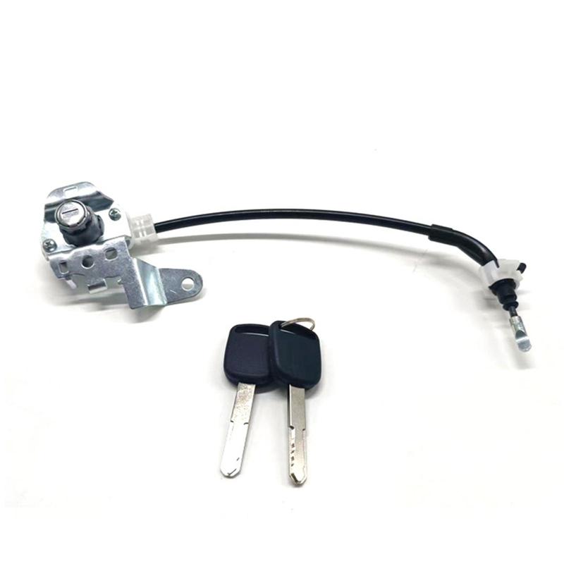 Door Lock Cylinder Cable with 2 Keys Car Safety Lock Accessory for Honda Civic 2006-2011