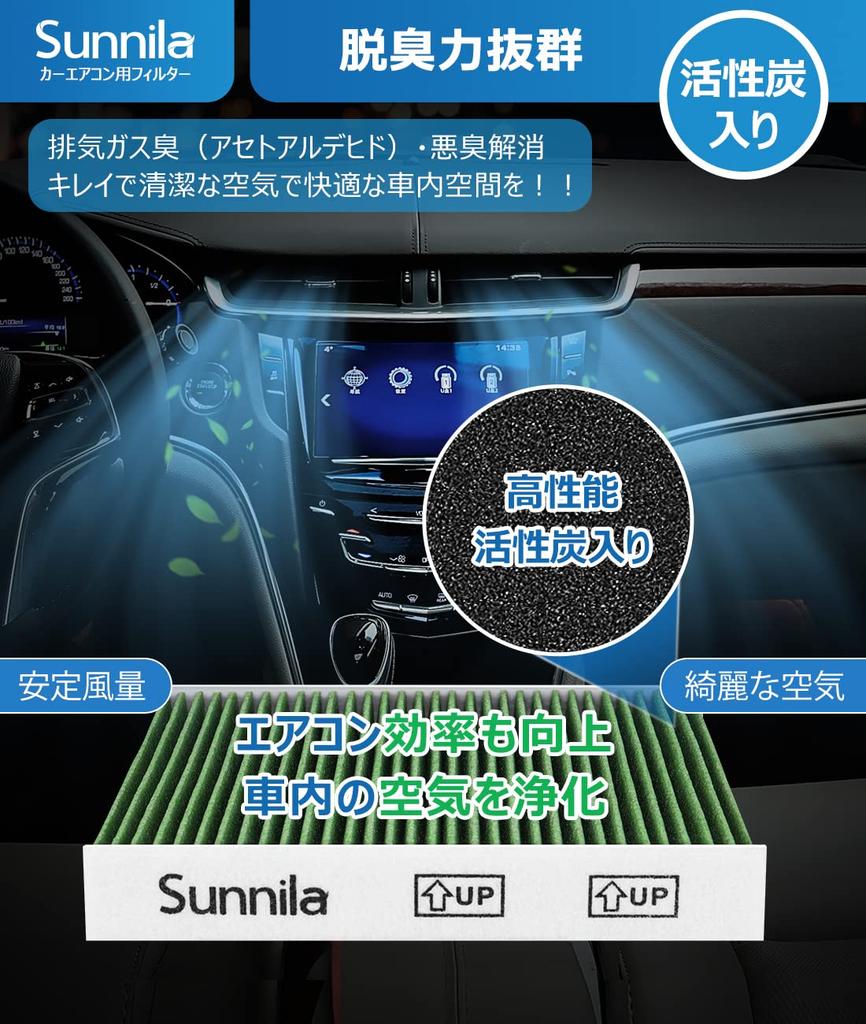 Sunnila Car Air Conditioner Filter Clean Air Filter DCC3008 Special Designed for Honda Vehicles Dust Replacement Air Conditioner Filter for Honda Fit