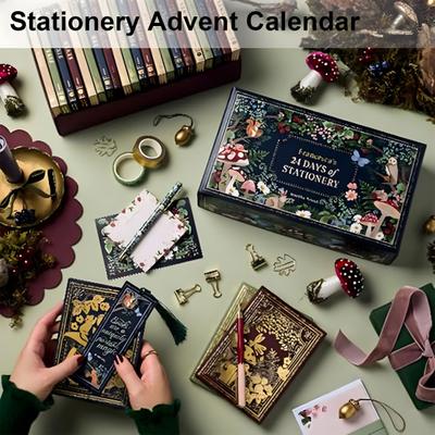 Stationery Advent Calendar Winter Woodland Christmas Countdown Calendar 24 Days Stationery Gifts Advent Calendar for Stationery Lovers