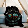240Gm2 Peaceful Forest Scene Outdoor Customize Your Name Blanket Comfortable Soft Lightweight Allseason Multipurpose Blanket For Travel Camping
