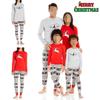 Comfy Family-matching Christmas Pajamas Sleepwear Set Women Men Kids Long Sleeve Deer Nightwear