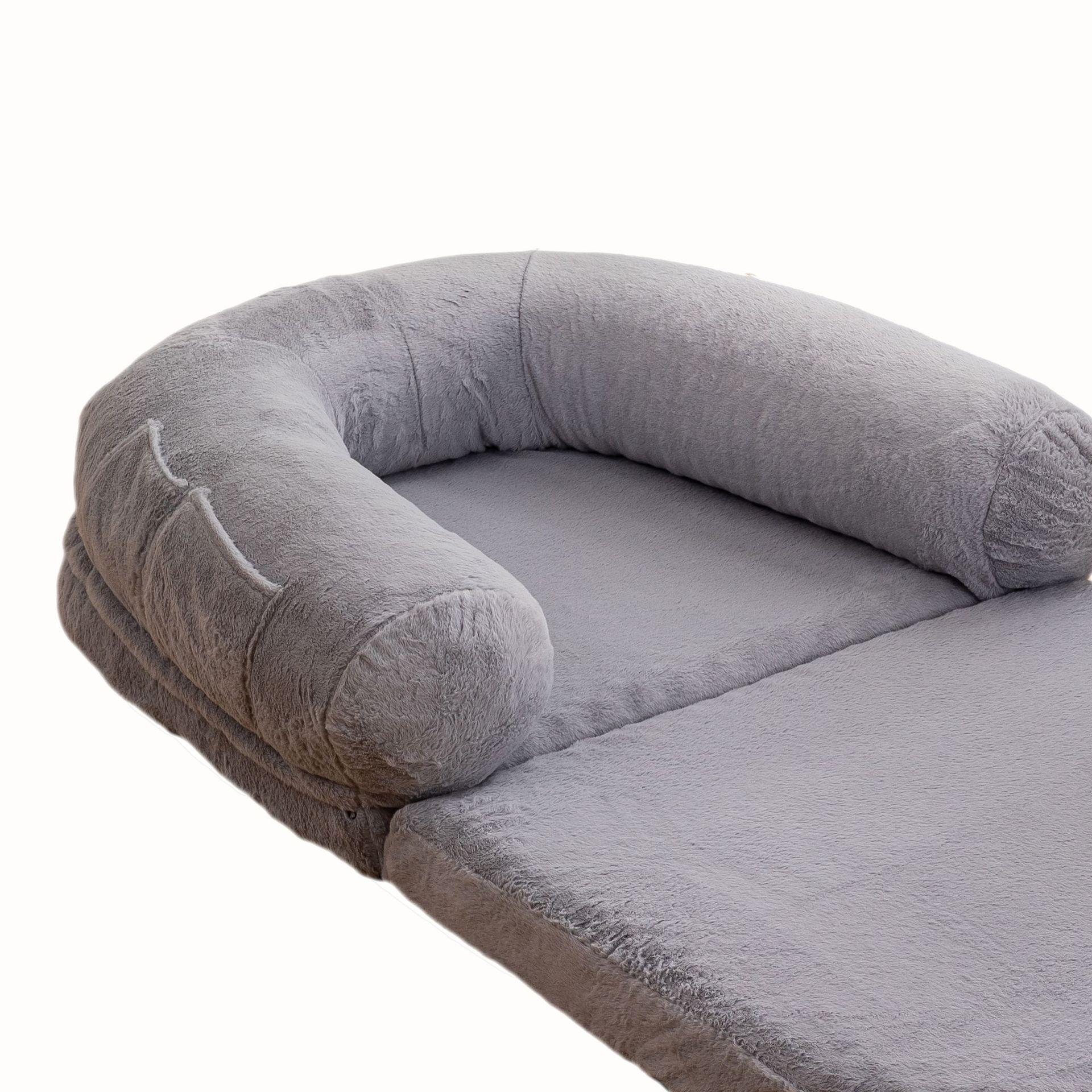

Cozy Washable Pet Mat & Human Dog Bed - Large, Warm Sofa for Winter M30 Foldable 178x100x30cm