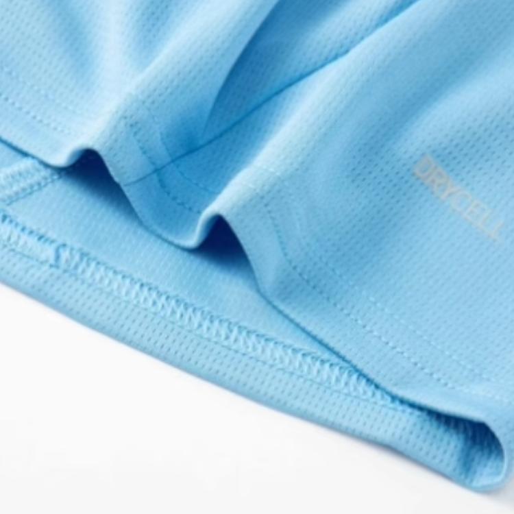 Puma Badge Print Letter Round Neck Quick-Dry Short Sleeve Soccer Jersey Manchester City Home Fan Edition Men Tops Light-Blue 775075-01