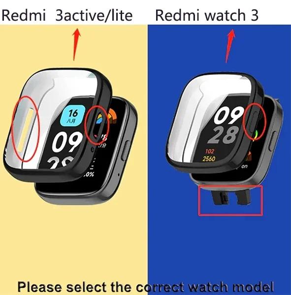 Full Cover For Redmi Watch 3/5 Active 3/5 Lite SmartWatch TPU Screen Protector Case Protective Shell for Xiaomi Redmi Watch 4 3