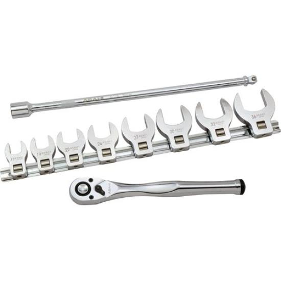 ASH Clawfoot Wrench Set VCS4100 (Asahi Sangyo) 12.7mm (10 Pieces)