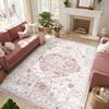 Vintage Blumenmuster Teppich Bohème Stil Fußmatte Wohnzimmer Schlafzimmer Teppich Dekoration Heim Wohnzimmer Dekoration
