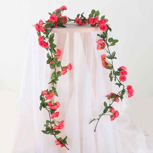 Artificial Rose Garland for Wall Hanging and Indoor Decor