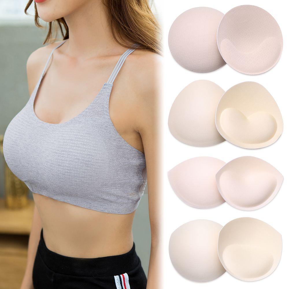 1Pair Removeable Bikini Intimates Accessories Push Up Cups Insert Pad Bra Pads Chest Cup Breast Bras
