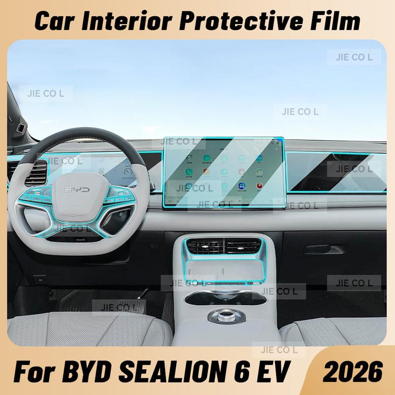 Anti-scratch Car Interior Center Console Media Dashboard Navigation TPU Protector Film For BYD SEALION 6 EV 2026