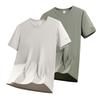 T-shirt in Seta di Ghiaccio Moda Uomo Casual Asciugatura Rapida Manica Corta Fresca Traspirante Larga Top Sportivo Uomo Slim Traspirante Casual Manica Corta