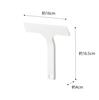Yamazaki Magnetic Water Squeegee, Small, White, Approx. W16 x D4 x H16.5cm, Tower Dry Wiper, 7301