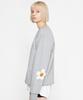 GRAVER [Unisex] Elbow Flower Dot Sweatshirt_Gray