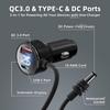 Ethernet Mini 3-in-1 Digital Display Car Cigarette Lighter DC Power Cord (3M)