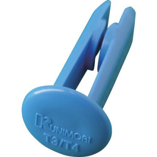 

KUNIMORI Pink Clip Blue Grommet (for 3-4mm) (100 pieces) 63126-PC0304-BL