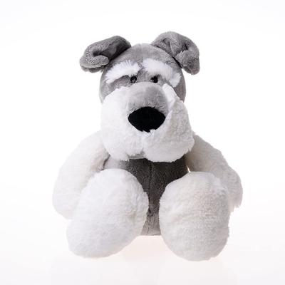 Schnauzer Pluche Speelgoed Hond Zacht Realistisch Kalmerend Pluizig Schattig Comfortabel Groot Kauwbaar Lichaagskussen Dierlijk Kussen 50cm Multifunctionele Bank Rugleuning