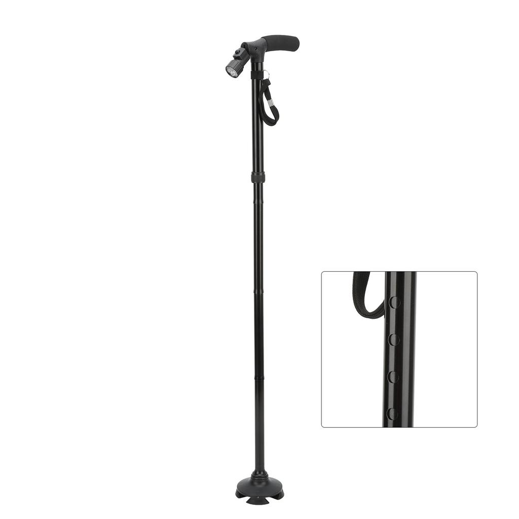 Folding Waking Cane Hand Walking Stick Foldable Walking Cane with Led Light for Elderly Men Women