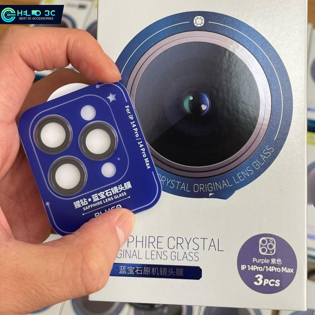 

Стекло объектива Blueo Sapphire для защиты камеры iPhone 14/15/16 Mosh 9H super hard для защиты камеры iPhone 16 pro max 14pro/14promax фиолетовый