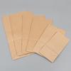 Party Treat Bags Paper for Food Holding 100Pcs Beige Kraft Paper Bags
