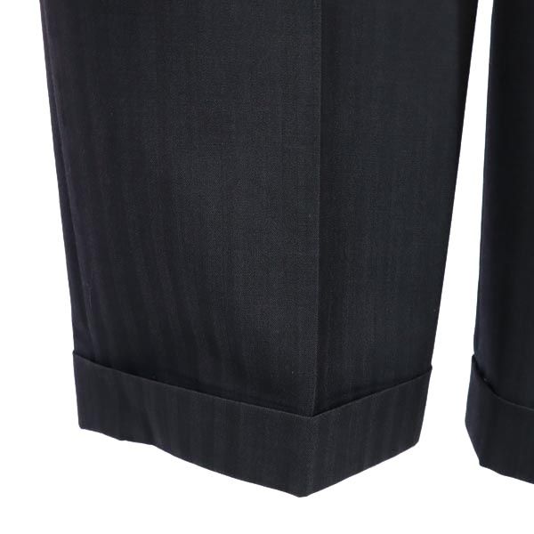 LANVIN en Bleu Made in Japan wool Slacks pants dark blue Men's Used