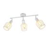 Ceiling Spot - NETTLIFE - E14 3 Bulbs - 350° Adjustable - White - Metal