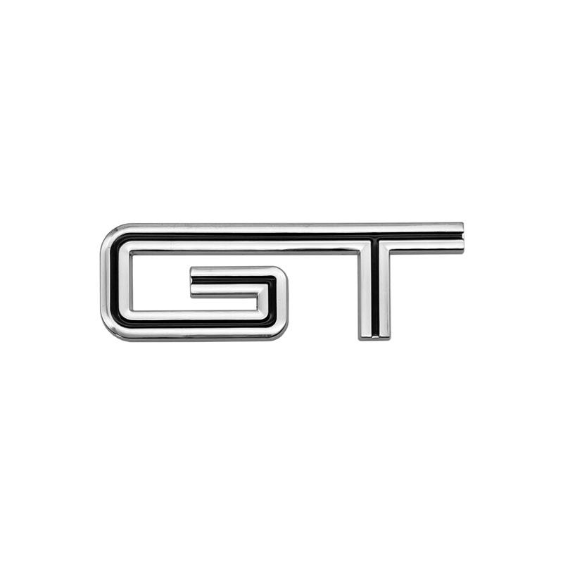 1Pc GT Logo 3D Chrome Metal Car Rear Trunk Logo Decal Badge Sticker For Mustang Shelby GT GT500 GT350 Car Styling Accessories