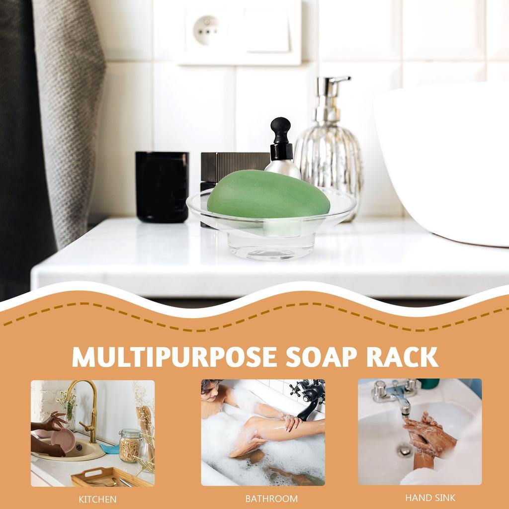 Transparente Seifenschale Box Etui Badezimmer Aufbewahrungsregal Seifendose Haushalt Abtropfschale Behälter