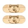 2sets Gold Antique Buckle Latches Brass Box Latch Hasp Latches Chest Clasp Closure  Cabinets