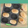Food Bread Silicone Mold Nonstick Grade Baguette Loaf Pan Cake Baking Tray With Drain Holes For Home Kitchen Bakery Burger Buns Sandwich Cookies