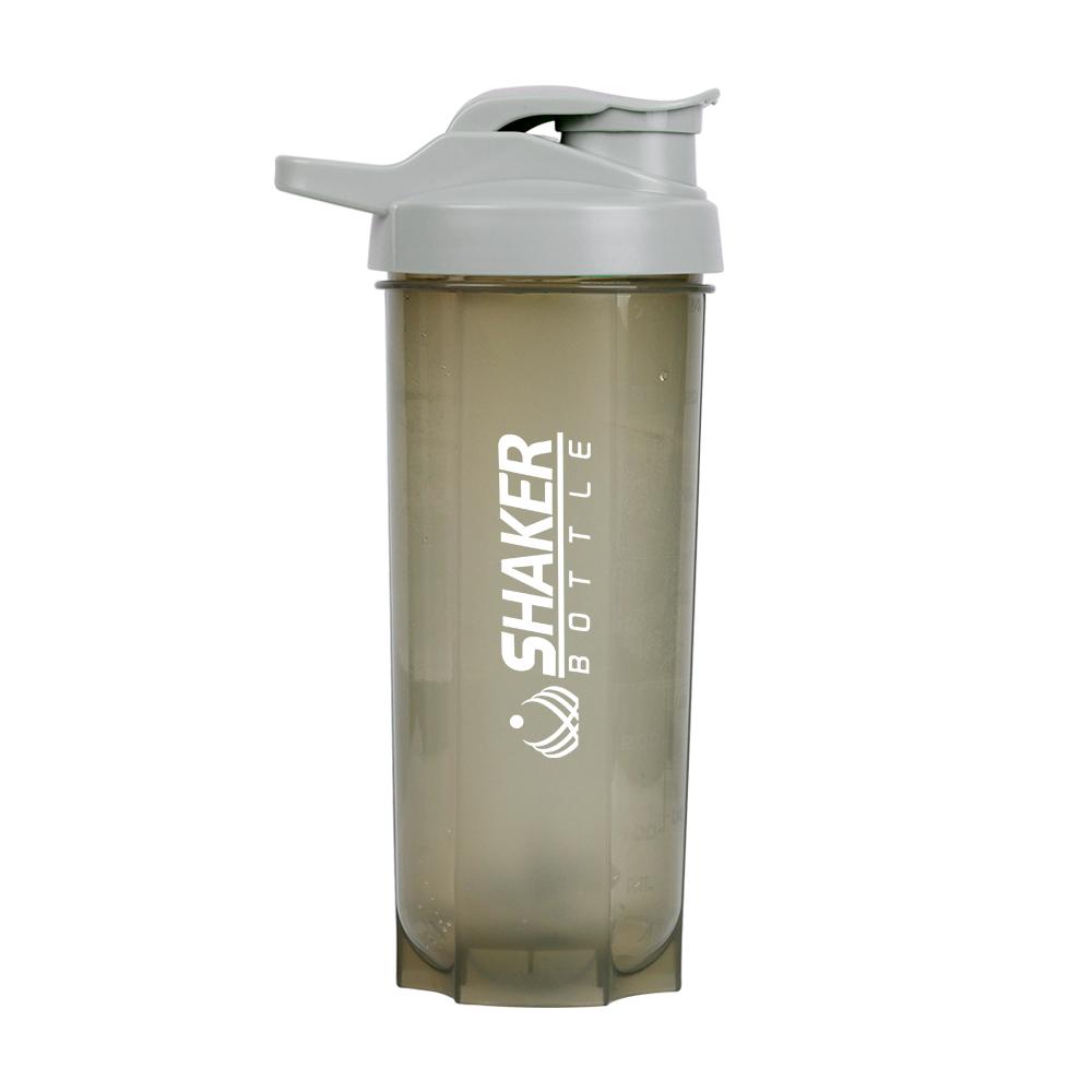 B30-0081 Custom Blender Powder Whey Shake Water Gym Bottles Shaker Mixing Ball Protein Cup Sports Plastic Protein Fitness Shaker 0.7 L светло-серый