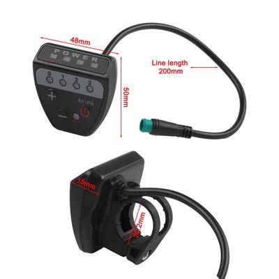 Ebike Display Meter Controller 36V 48V with 5Pins Connector for Scooters