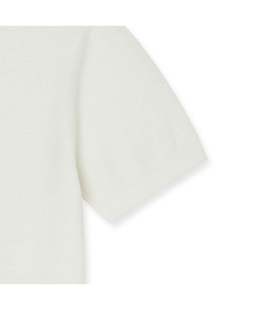 IOLO Pk Textured Linen Half Collar_White