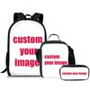 Classico Popolare Divertente Cielo Stellato Animale Stampa 3D Set da 3 pz Zaino per Studenti Zaino per Laptop Zaino Giornaliero Borsa Pranzo Astuccio