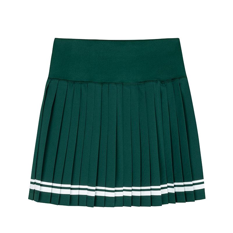 

Anta Удобная дышащая плиссированная повседневная юбка Color Block со средней талией, женские юбки цвета зеленого мха 162433206-3 L