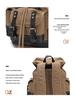 Retro European & American Canvas Travel Backpack - Large Capacity & Convenient for Mountaineering
