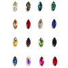 7*15 Horse Eye Sew-On Non Hot Fix Loose 3D Glass Rhinestone Eco-Friendly Wedding Shoes Dress DIY Accessories White