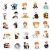 50/Pack Cartoon Anime Haikyuu Stickers Waterproof Car Guitar Luggage Skateboard Laptop Cute Funny Graffiti Sticker Kid Toy