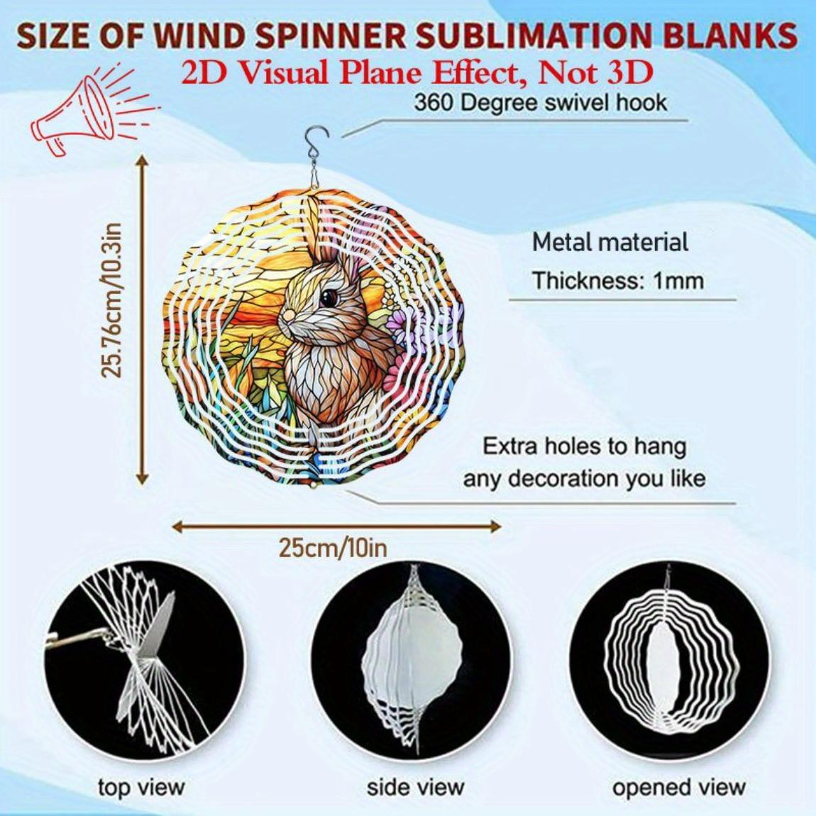 

Витражный кролик, цветочный колокольчик, 10 дюймов, двусторонний вращающийся садовый декор для улицы, помещения, патио, крыльца, двора, настенное искусство 01A