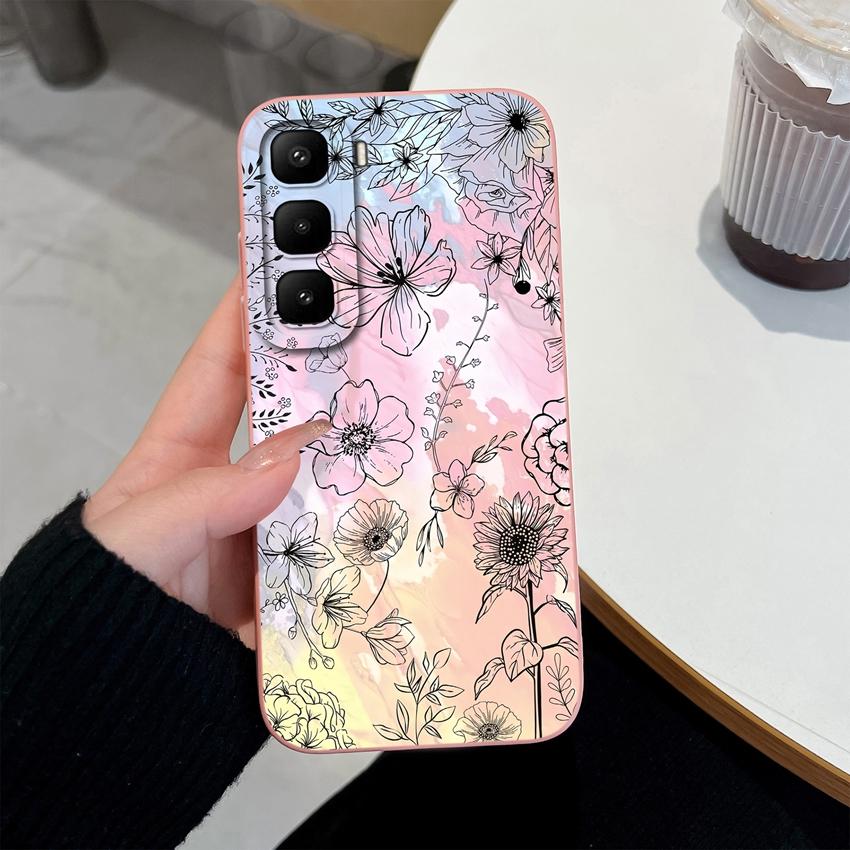 For Infinix Hot 60 50 Pro Plus 40Pro 30 Play 70 60i 50i 40i 30i Phone Case Sweet Bunny Cake New Upgrade Soft Smooth Silicone Lightweight Durable Shell