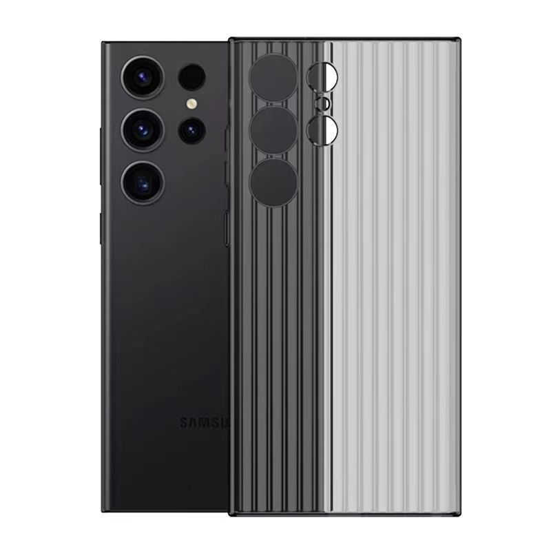 Applicable to Samsung S26Ultra mobile phone case corrugated grating magnetic suction S25Ultra ice mist anti-drop S24 protective case