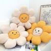 Kawaii Solsikkepute Tegneserie Blomsterformet pute Sengesofa Ryggpute Soverom Stue Sittepute Barnegaver