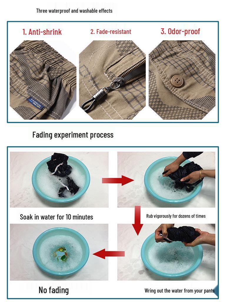 Men's Plus Size Casual Camouflage 7-Point Jodhpurs Shorts