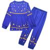 19791 Kids Girls Lily Lovebraids Stars Printed Long Sleeves Round Neck T-shirt Top Trousers Sets