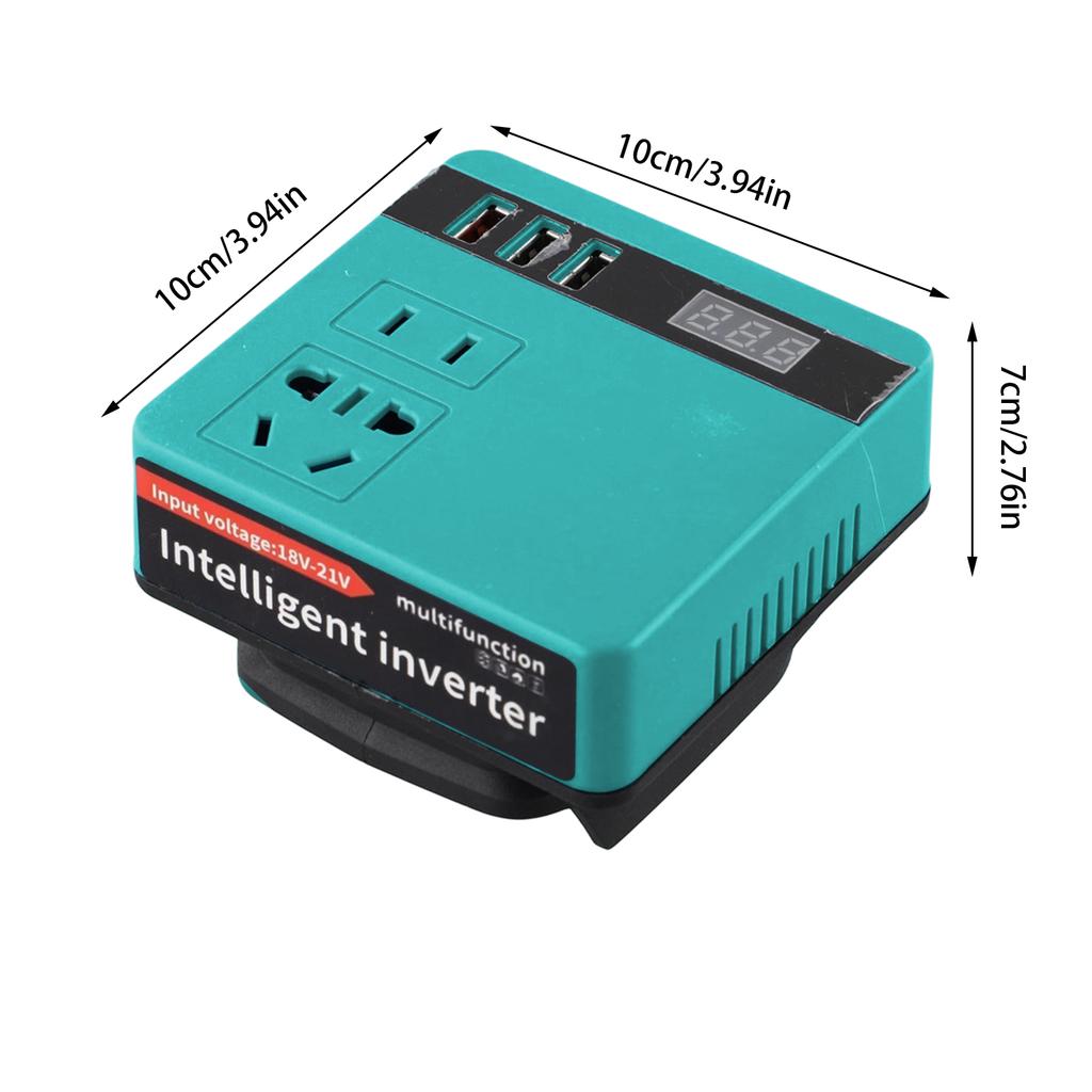 Smart Battery Inverter For Makita Household Battery Transformer Charger Adapter Battery Powered Outlet for Outdoor Work Inverter