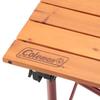 Coleman Natural Wood Roll Table Height with Storage 30kg Weight Classic/110 Outdoor, Camping, BBQ, Picnic, Foldable, Adjustable, Case, Capacity,