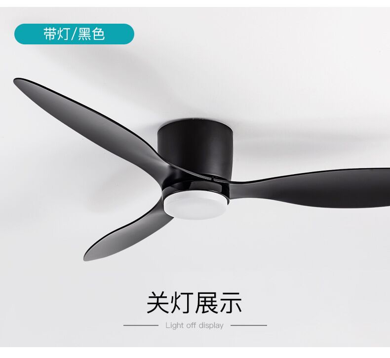 42 52 Inch Ceiling Fans With Lights Led 3 Color 6 Speeds DC Motor Fans Remote Control Low Floor Decorative Fans With Lighting