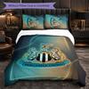 Set Biancheria da Letto Calcio Newcastle United 3 Pezzi Morbido Copripiumino con Federe Set Decorazione Camera da Letto per la Casa