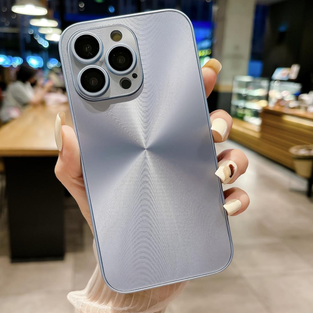 Applicable to Aurora CD pattern mobile phone case electroplated lens film mobile phone case 16PROMAX laser Aurora Apple 17PRO
